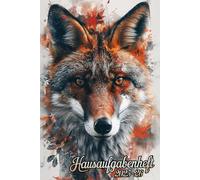 Hausaufgabenheft 2025/2026: Schülerkalender Schulplaner, Hausaufgabenplaner, Terminplaner, für Jungen und Mädchen, DIN A5, Fuchs.