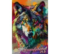 Hausaufgabenheft 2025/2026: Schülerkalender Schulplaner | Hausaufgabenplaner | Terminplaner | für Jungen und Mädchen | Größe DIN A5 | 117 Seiten | Wolf.