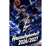 Hausaufgabenheft 2026/2027 für Jungen am Gymnasium | DIN A5, mit Datum: Schulplaner mit Stundenplan, Ferienterminen für alle Bundesländer und Notenübersicht | Anime-Motiv Nr. 02