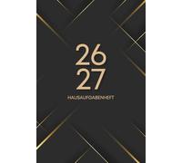 HAUSAUFGABENHEFT: 2026 2027 Mit Datum | Schülerkalender Gymnasium Grundschule | Schwarz