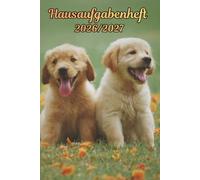 Hausaufgabenheft 2026/2027 Welpen: Wochenplaner mit Raum für Notizen und persönliche Programme August 2026 - Juli 2027 , für Jungs , Mädchen und Teenager