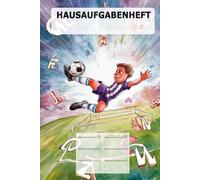 Hausaufgabenheft für Mädchen und Jungen mit ADS, ADHS oder Autismus: undatierter Schulplaner für Kinder und Jugendliche mit Lernhilfen für mehr ... und Sekundarstufe | Fußball Design