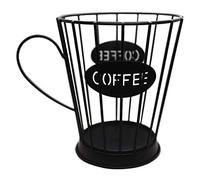 Hausdec Coffee Pods Holder Coffee Capsules Storage Basket Kitchen Counter Storage Holders for Espresso Capsules (Small) -Black