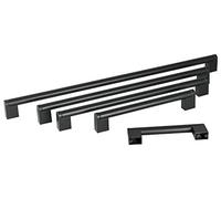 Hausen Black Stainless Steel Boss Bar Handles, Suitable for Kitchen Cupboards, Draws, Cabinets & Units, Available in 13 Different Sizes