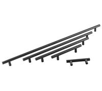 Hausen Kitchen Cupboard Cabinet T-Bar Door Handle Painted Stainless Steel, 224mm