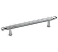 Hausen Knurled Cabinet T Bar Handle Polished Chrome - 128mm