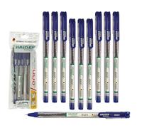 HAUSER Eon 10 x 0.7mm BLUE Smooth Ballpoint Pens Triangular Grip Simply Perfect