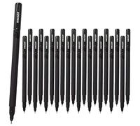 Hauser Germany 20 x Liquid Ink Needle Ballpoint Pen with Carbon Fibre Barrel Design, Medium 0.5mm Nib, Black Ink