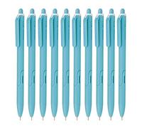 Hauser Germany XO RT Retractable Ball Pen | Sleek Body & Minimalistic Design | Matt Finish & Solid Body Type | Low Viscosity Ink With Ultra Durable Tip | Blue Ink, Set Of 10