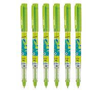 Hauser Inx Dino Liquid Ink Fountain Pen Blister Pack | Cushiones Nib For Break Free Writing | Free 2 Pieces X-Large Jumbo Cartridges With Each Pack | Blue Ink, Pack Of 6