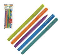 Hauser Pixel 5 x 0.7mm Tip BLUE Effortless Ink Smooth Writing Ballpoint Pens