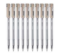 Hauser XO Jumbo Ball Pen | Fine Tip With Smooth Ink Flow System | Comfortable Grip With Smudge Free Writing | Sturdy & Refillable Pen | Black Ink, Pack Of 10