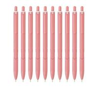Hauser XO RT Retractable Ball Pen | Sleek Matt Finish Pastel Shade Body & Minimalistic Design | Low Viscosity Ink With Ultra Durable Tip | Red Ink, Pack Of 30