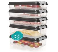 Hausfelder Cold Cut Container for Refrigerator, Cheese Box, Ham, Food Storage