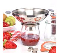 Haushalt International Stainless Steel Funnel - Filling Aid Funnel Fill Preserving Jam