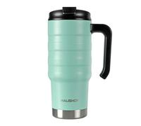 HAUSHOF Travel Tumbler 700ml, Double Wall Vacuum Insulation Flask, Stainless Steel Coffee Mug, Keeps 24 Hours Cold & 6 Hours Hot, BPA-Free
