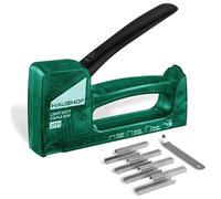 HAUSHOF Upholstery Staple Gun Tacker Kit - Light Duty Stapler for Wood, Fabric & Decoration - Includes 800 Staples Type 53 & Staple Remover