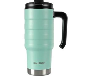 HAUSHOF Travel Tumbler 700ml/24Oz, Double Wall Vacuum Insulation Flask, Stainle