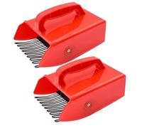 Hausio Berry Picker - Blueberry Comb, Berry Comb, Blueberry Fruit Picker, Blueberry Picker, Blueberry Comb, Blueberry Rake with Handle, Berry Picking, Garden Blueberry Picking Tool (Pack of 2)