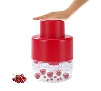 Hausio Cherry Pitter - 7-in-1 Cherry Pitter with 7 Holes, Pitter Cherry Plums, Fruit Pitter, Cherry Stone Remover, Cherry Pitter (Red)
