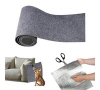 Hausio Self-Adhesive Wallpaper - 40 x 200 cm, Self-Adhesive Wallpaper, Scratch Protection Mat for Sofa and Wall, Trimmable Protection Against Cat Scratches, Couch Protection, Cat Rug (Dark Grey 40 cm