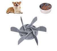 Hausio Slow Feeder Dog Bowl Insertion, Anti Sling Bowl Dog Insert, Silica Gel Dog Bowl, Bowl Insert, Feeding Bowls for Dogs, Accessories for Normal and Raised (1 Piece)