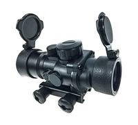 Hauska 3.5x30 Rifle Scope Red Green Blue Triple Illuminated Rapid Range Reticle with Top Fiber Optics Sight