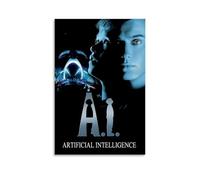 HAUSRENWRHHT A.I. Artificial Intelligence Poster Wall Art Canvas Cover Aesthetic Vintage Poster Decorative Painting for Living Room Bed Room 12x18inch(30x45cm) Unframe-style