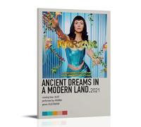 HAUSRENWRHHT Ancient Dreams In A Modern Land Album Poster Wall Art Canvas Cover Aesthetic Vintage Poster Decorative Painting for Living Room Bed Room 16x24inch(40x60cm) Frame-style