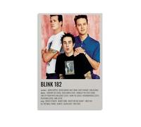 HAUSRENWRHHT Blink 182 Poster Wall Art Canvas Cover Aesthetic Vintage Poster Decorative Painting for Living Room Bed Room 08x12inch(20x30cm) Unframe-style