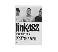 HAUSRENWRHHT Blink-182 Poster Wall Art Canvas Cover Aesthetic Vintage Poster Decorative Painting for Living Room Bed Room 12x18inch(30x45cm) Unframe-style