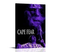 HAUSRENWRHHT Cape Fear Poster Wall Art Canvas Cover Aesthetic Vintage Poster Decorative Painting for Living Room Bed Room 24x36inch(60x90cm) Frame-style