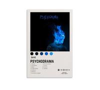 HAUSRENWRHHT Dave Album Psychodrama Poster Wall Art Canvas Cover Aesthetic Vintage Poster Decorative Painting for Living Room Bed Room 12x18inch(30x45cm) Unframe-style