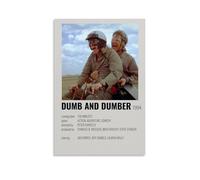 HAUSRENWRHHT Dumb And Dumber Poster Wall Art Canvas Cover Aesthetic Vintage Poster Decorative Painting for Living Room Bed Room 08x12inch(20x30cm) Unframe-style