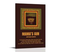 HAUSRENWRHHT Erykah Badu Album Mama's Gun Poster Wall Art Canvas Cover Aesthetic Vintage Poster Decorative Painting for Living Room Bed Room 24x36inch(60x90cm) Frame-style