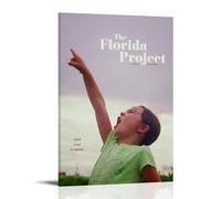 HAUSRENWRHHT Film The Florida Project Poster Wall Art Canvas Cover Aesthetic Vintage Poster Decorative Painting for Living Room Bed Room 20x30inch(50x75cm) Frame-style