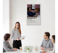 HAUSRENWRHHT Groundhog Day Poster Wall Art Canvas Cover Aesthetic Vintage Poster Decorative Painting for Living Room Bed Room 12x18inch(30x45cm) Unframe-style