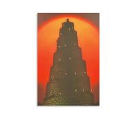HAUSRENWRHHT Mad God Poster Wall Art Canvas Cover Aesthetic Vintage Poster Decorative Painting for Living Room Bed Room 12x18inch(30x45cm) Unframe-style