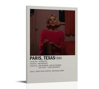 HAUSRENWRHHT Paris, Texas Poster Wall Art Canvas Cover Aesthetic Vintage Poster Decorative Painting for Living Room Bed Room 24x36inch(60x90cm) Frame-style