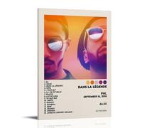 HAUSRENWRHHT PNL Album Dans La Légende Poster Wall Art Canvas Cover Aesthetic Vintage Poster Decorative Painting for Living Room Bed Room 16x24inch(40x60cm) Frame-style