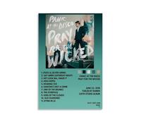 HAUSRENWRHHT Pray for The Wicked Album Tracklist Poster Wall Art Canvas Cover Aesthetic Vintage Poster Decorative Painting for Living Room Bed Room 12x18inch(30x45cm) Unframe-style