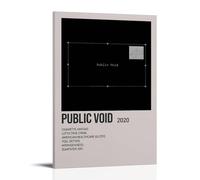 HAUSRENWRHHT Public Void By Penelope Scott Poster Wall Art Canvas Cover Aesthetic Vintage Poster Decorative Painting for Living Room Bed Room 08x12inch(20x30cm) Frame-style