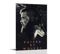 HAUSRENWRHHT Raised by Wolves Poster Wall Art Canvas Cover Aesthetic Vintage Poster Decorative Painting for Living Room Bed Room 20x30inch(50x75cm) Frame-style