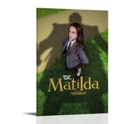 HAUSRENWRHHT Roald Dahl's Matilda The Musical Poster Wall Art Canvas Cover Aesthetic Vintage Poster Decorative Painting for Living Room Bed Room 16x24inch(40x60cm) Frame-style