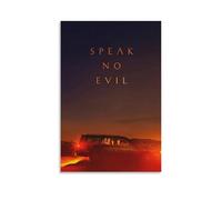 HAUSRENWRHHT Speak No Evil Poster Wall Art Canvas Cover Aesthetic Vintage Poster Decorative Painting for Living Room Bed Room 08x12inch(20x30cm) Unframe-style