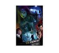 HAUSRENWRHHT The Exorcist Poster Wall Art Canvas Cover Aesthetic Vintage Poster Decorative Painting for Living Room Bed Room 08x12inch(20x30cm) Unframe-style