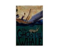 HAUSRENWRHHT The Ghost And The Whale Poster Wall Art Canvas Cover Aesthetic Vintage Poster Decorative Painting for Living Room Bed Room 24x36inch(60x90cm) Unframe-style