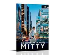 HAUSRENWRHHT The Secret Life of Walter Mitty Poster Wall Art Canvas Cover Aesthetic Vintage Poster Decorative Painting for Living Room Bed Room 24x36inch(60x90cm) Frame-style
