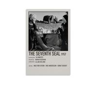 HAUSRENWRHHT The Seventh Seal Poster Wall Art Canvas Cover Aesthetic Vintage Poster Decorative Painting for Living Room Bed Room 20x30inch(50x75cm) Unframe-style