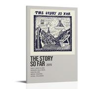 HAUSRENWRHHT The Story So Far Music Album Poster Wall Art Canvas Cover Aesthetic Vintage Poster Decorative Painting for Living Room Bed Room 08x12inch(20x30cm) Frame-style